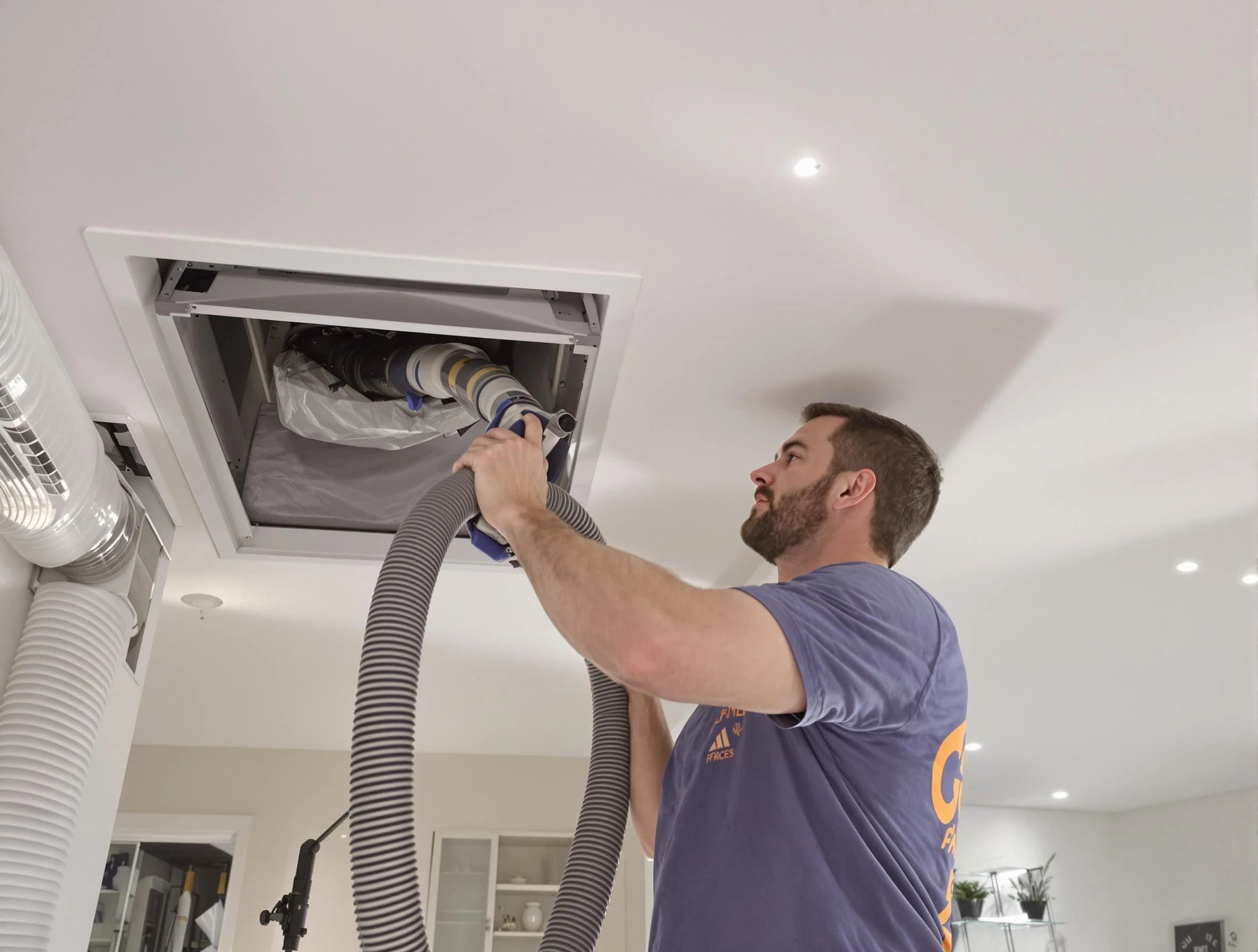 Precision indoor duct cleaning by Suwanee Air Duct Cleaning in Suwanee
