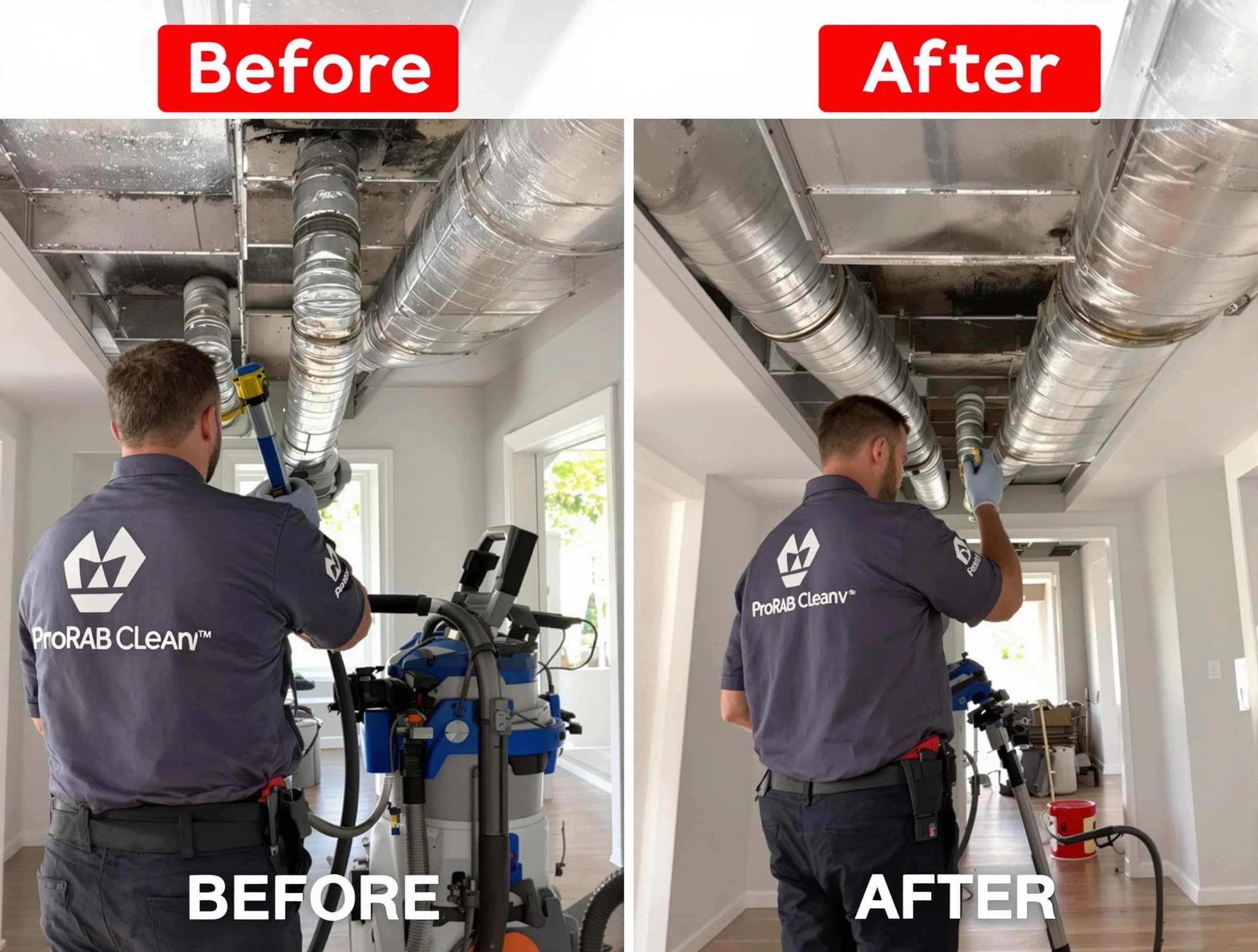 Suwanee Air Duct Cleaning expert performing thorough residential duct cleaning in a Suwanee home