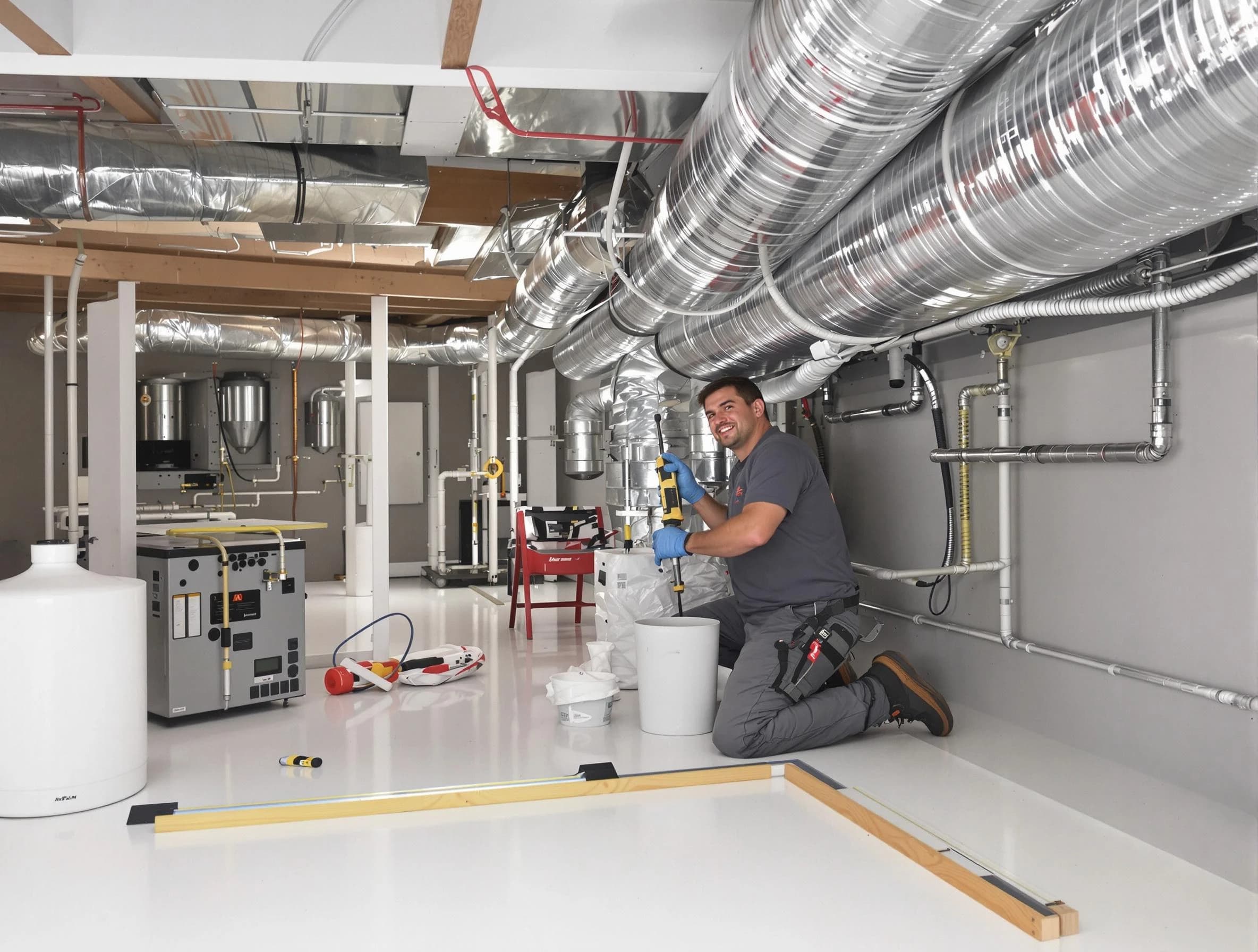 Professional duct sealing service by Suwanee Air Duct Cleaning in Suwanee