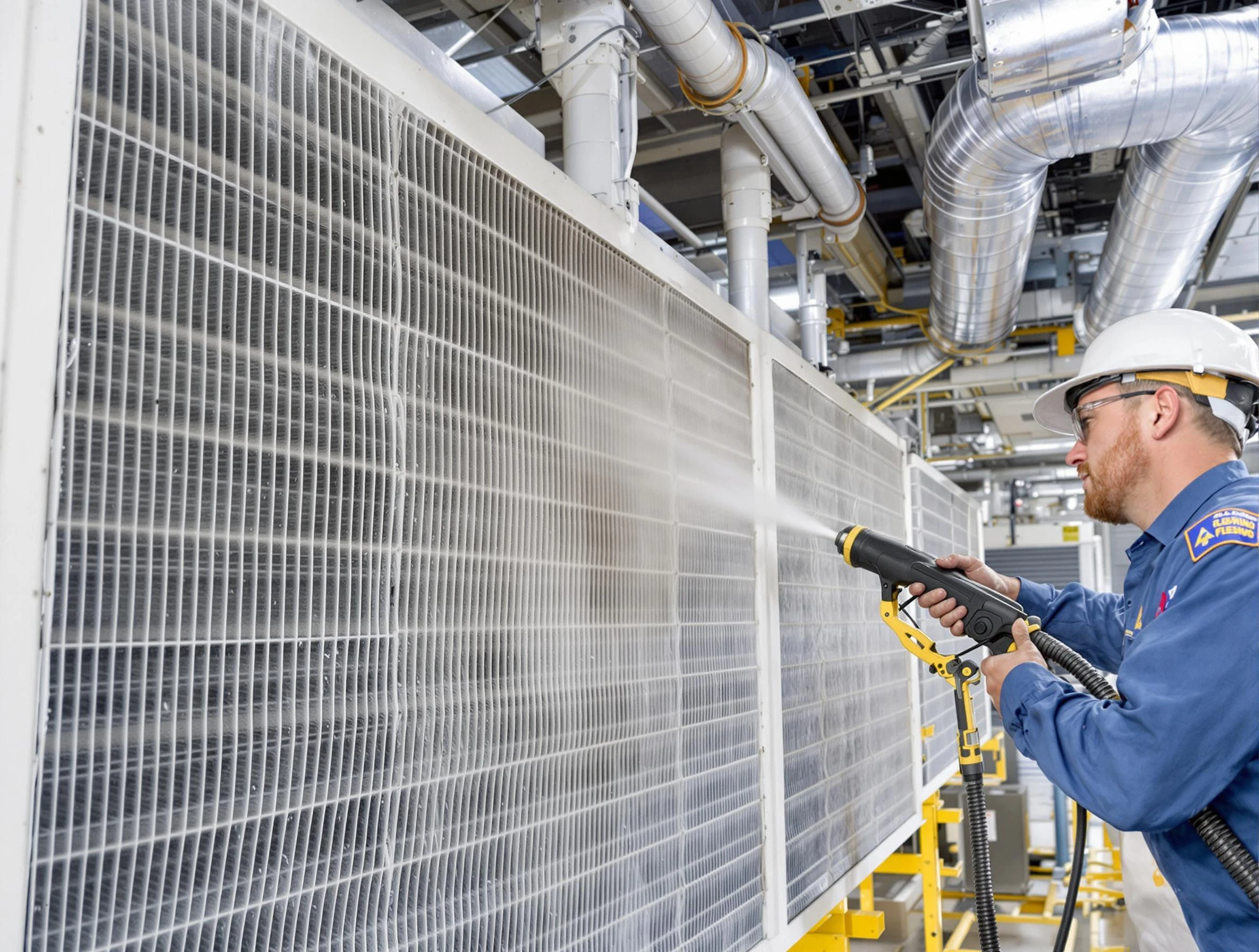 Professional commercial coil cleaning by Suwanee Air Duct Cleaning in Suwanee