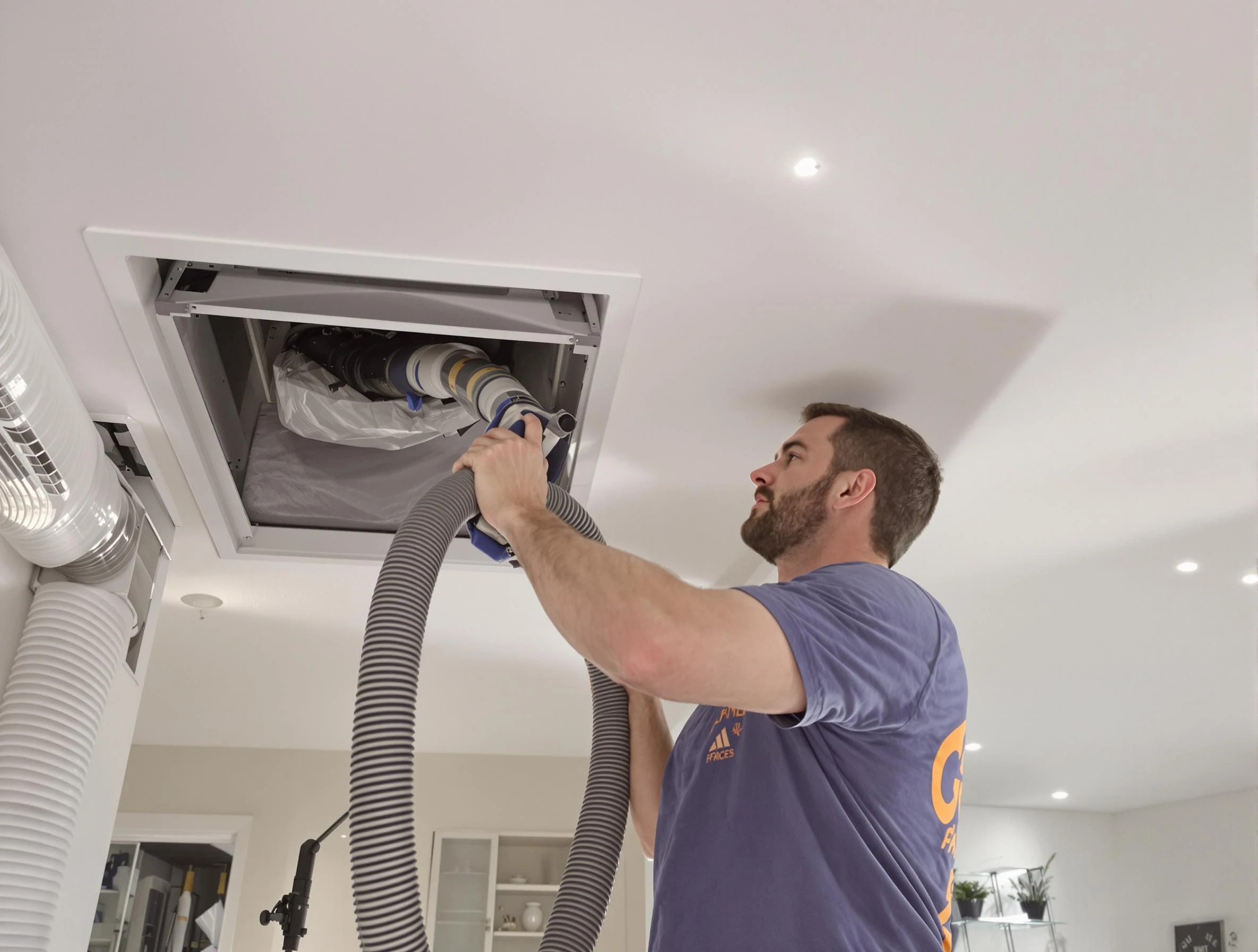 Precision indoor duct cleaning by Suwanee Air Duct Cleaning in Suwanee